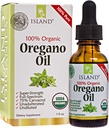 Origano Oil Organic Tekoči kapljice - 100% Pure & Nerazredčena - USDA-Certified Organic (1 oz) 75% Carvacrol - Rastli v Španiji - Imunska podpora dodatek z oljem Oregano.