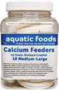Aquatic Foods Inc. Calcium Feeder Srednje velike školjke. Dodatne lupine za rakce, polže, rakce, rakce, rakce, rakce in vse tropske ribe...10 Štetje jar