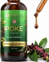 Poke Root Extract – Pure Lymphatic Drainage Drops - Imunska podpora Dodatki & Detox Formula - Muscle Relaxer & Podpora športnikom - Izdelano v ZDA - 2 oz