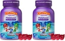 L'il Critters PJ maske Gummy Melatonin Dopolnilo za otroke, Podpora brez drog, 60 Gummies (Pack z 2)
