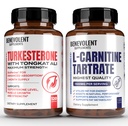 Turkesteron 8,000 mg [najvišja čistost] + Premium L-karnitin Tartrat dodatek - Visoka absorpcija dodatek s Tongkat Ali - povečanje Stamina, Lean mišično rast, podpora Presnova in naravni Ener
