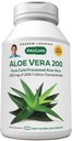 ANDREW LESSMAN Aloe Vera 200-30 Kapsule - zagotavlja 200:1 Ultra-koncentrat Aloe Vera, Pomirjujoča podpora za želodec in prebavni sistem, brez dodatkov, majhne Kapsule, enostavne za pogoltnitev