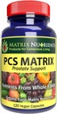 Matrica PCS - nižje ravni PSA za zdravo prostato - 100% naravne sestavine: žaga Palmetto, Rabdosia, Scute, Plantago Focium, Chrysantaomum, Ganoderma, Lotus Seed - Veganske kapsule (120ct)