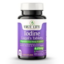 Lugoljeve jodine tablete 6, 25 mg – Natančna podpora za ščitnico in energijo – Ne Harsh Liquid, Stable Kalijev jodide dodatek – 90 Ct, Non- GMO, Brez konzervansov