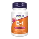 NOW Foods dopolnila, vitamin B-1 100 mg, proizvodnja energije*, zdravje živčevja*, 100 tablet