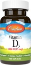 Carlson - Vitamin D3, 1000 i.e. (25 μg), zdravje kosti, zdravje mišic, holekalciferol, dodatki vitamina D, vitamin D3 Soft Gels, 100 kapsul