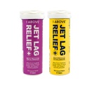 1ABOVE Jet Lag Relief Effervescent multivitamin s Pycnogenol Travel dodatek za hidracijo, energijo, imunske podpore - Flight Essential - Bundle Citrus 10ct & Berry 10ct
