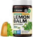 BIO KRAUTER Lemon Balm Gumies - 1500 mg Jakost - 60 Veganski žveči - podpora za mir - Leaf Leaf Leaf Extract - želatina-free
