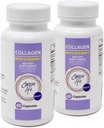 Carson Life Collagen Kapsule z vitaminom C - 60 Kapsule - prehranski dodatek za zdravljenje staranja, imunske podpore, zdrave lase, kožo in nohte - izdelan v ZDA (2 paket)