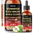 13 v 1 Wormwood tekoče kapljice - 1900mg črni Walnut Wormwood Tekoči ekstrakt s celimi kloni & Več - 60 dan dobave - 2 Fl Oz