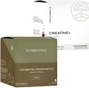 CYMBIOTIKA Liposomska goba dodatek & Kreatin+ paket, levja griva, Turčija rep, B-vitamini, Cordyceps & Reishi gobe, Amino energija, regeneracija, in mišične mase