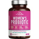 Probiotik za ženske, 120 milijard in 32 sevov z brusnicami, prebiotiki in pregestivnimi encimi, Gut, Vaginalni in sečni trakt Podpora, 30 kapsul z odloženim sproščanjem