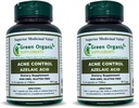 Zelena Ekološka dopolnila Acne, Azelajska kislina, 90 VCaps, visoko Absorbljiva, ne-GMO, Gluten-free, (Pack z 2)