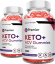 Premier Keto Gummies - Premier Keto + ACV Gummies (2 paket, 120 Gummies)