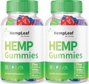 (2 paket) Hemp Leaf Gummies - Uradna Formula - Hemp Leaf Gummies z izvlečkom konoplje, Napredna moč Zen Performance Komp Mešanica, Zen Boost Hemp Gummies Največja moč, Zen Gummies (120 Gummies)