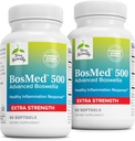 Terry Seveda BosMed 500 - Boswellia Serrata Extract dodatek - Prehranski dodatek za zdravo pljučno podporo - Zeliščni dodatek Formula - 60 Softgels (Pack of 2)
