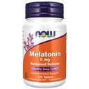 NOW Foods Supplements, Melatonin 5 mg, trajen izpust, oblikovan za 4-urno obdobje sprostitve, 120 tablet