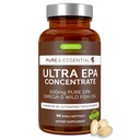 Igennus Ultra Pure Omega-3 EPA 500mg, visoko koncentrirano IFOS Certified Wild Fish Oil, Napredni rtG Triglicerid oblika, Non-GMO, 90 malih softgels