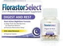 Florastor Probiotic Digest in Rest, Saccharomyces Boulardii Probiotics z melatonin (4mg), Naravni pomoč v spanju + Prebavna podpora, 40 kapsul