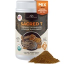 Naturealm Sacred 7 Organic Gobe dodatek – 100% sadni ekstrakt telesa v prahu z livami Mane, Reishi, Chaga & More 