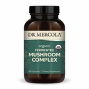 Dr. Mercola Organic Fermented Gobe Complex - podpira Imunsko in celično zdravje - Cela goba & Mycelium - Ne-GMO & Gluten-free - 90 kapsul (30 servivov)