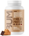 RAW Whey izolat proteinov v prahu, čokoladno arašidovo maslo (CBUM Itolat) - 100% travnato-krmna športna prehrana v prahu za rast mišic in regeneracijo - nizka maščoba, nizka vsebnost ogljikovih hidratov, naravno aromatizirana - 25