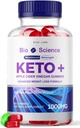 Rize laboratoriji - Bio Science Keto Plus Gummies za hujšanje, ekstra moč, Napredna Formula Vključuje Apple Cider Vinegar Gummies (60 Gummies)
