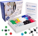 Stari Nobby Organic Chemistry Komplet (425 pc) Komplet molekulskih modelov z Atoms, Bonds, Guide, Bond Removal Tool - STEM Science kompleti za otroke Igrače Kemija Komplet za učence Mladi znanstveniki