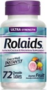 Rolaids Antacid Kalcij & magnezij dodatek Ultra jakost tablete, sadje 72 ea (paka 4)
