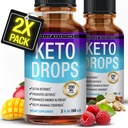 Toplux Keto Diet kapljice Ketogene Dodatek - Premium Formula za podporo Ketosis, boljša absorpcija tekočine, Garcinia Cambogia, za moške in ženske