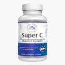 Super C Vitamin C Complex – Visoka jakost Antioksidant Zaščita zdravja in imunske funkcije z Rose HIPS – 50 tablet, 30 dni strežba, 1000 mg – GSO-free, Veganska formula