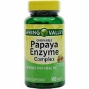 Spring Valley - Papaya Enzyme Complex, 180 žvečljive tablete
