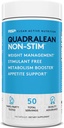 RSP Nutrition QuadraLean - Stimulant Free Teža Management, Presnova Booster, Energy & Appetite Support - CLA, L-karnitin, izvleček zelenega čaja, nestim Formula, 50 Serv (Packaging May Vary)