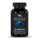 AI Brain Nootropic Supplement for Focus, Memory & Mental Clarity izboljšanje kapsule za moške in ženske, Kofein-free Daily Cognitive Podpora z Bacopa, Alpha GPC & Vitamin B6, 60 Vegetarijanske kapsule
