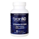 BrainMD dr. Amen Vitamin D3 5000 - 100 Softgels - Visoka moč holekalciferol - Gluten Free - 100 Serving