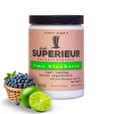 Superieur Elektroliti – na plantah temelječi elektrolitski dodatek w/Sea Minerals for Hydration & Recovery – Keto prijazno, Non-GMO, Zero Sugar, Vegan, Zdrav športni napitek v prahu – Lime Blueberry (70 Serving)