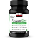 Sila Factor ProbioSlim Probiotiki za ženske in moške, Probiotiki za digestivno zdravje za zmanjšanje napihnjenosti, plin, in občasno driska, s prebiotiki, LactoSpora, in zeleni čaj za energijo, 30 kapsul