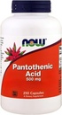 Hrana, pantotenska kislina, 500 mg, 250 kapsul