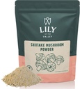 LJUBEZEN VALLEY Shiitake gob v prahu - narejen iz najfinejše posušene šiitake gobe - močnejši Umami aroma kot sveže gobe - super za omake, juhe in gobe kava (4oz, 113g)