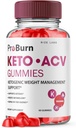 Rize laboratoriji - Pro Burn Keto ACV Gummies, Napredna podpora za izgubo teže, Vse naravne Apple Cider dodatek (60 Gummies)