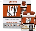 Hranilna mešanica LABRADA - Lean Body RTD Whey Protein Shake, Udoben na-the-Go Meal zamenjava Shake za moške in ženske, 20 gramov beljakovin – nič sladkorja, laktoza in gluten brez, soljena karamela (Pack of 16)