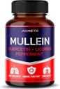 Mullein dodatek - Izboljšana Formula s Quercetin, Likorice za Lung Detox, Podpora dihal in imunskega sistema (150 Count (Pack of 1))