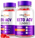 (2 paketa) Ultra Quick Keto ACV Gumies, UltraQuick Keto+ACV Podpora za hujšanje, Premium Keto Plus ACV Formula, Naravni jabolčni kis, Uradna Gomitas Mnenja (120 Gummies)