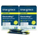 True Grace ElectroMag - 16 palic (2. paket) - limonina limona - elektrolitski prašek za hitro hidracijo - natrij, kalij, magnezij in kordyceps - nič sladkorjev in ogljikovih hidratov - ne-GMO - 32 skupno serviranje