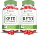 Upravičeni laboratoriji (2 paket Slimlife Evolution Keto ACV Gummies Slim Life1000MG Jabolčni vinski kis Oblikovan grahov sok v prahu B12 Vegan 120 Gummies