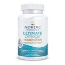 Nordic Naturals Omega Curcumin, Lemon - 60 Soft Gels - 1200 mg Omega-3 + 400 mg Optimiziran kurkumin - Boj proti celičnemu stresu - Non-GMO - 30 Servings