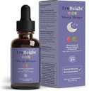 Truheight otroci Spanje Tinktura Starost 2+ (Watermelon Flavor) - Dojenčki, malčki in otroci Naravni pomoč za spanje - Baby, Toddler, Otrok Melatonin 2 Leto stari+ - Vitamin B6, Riboflavin, cink, baker, Lemon Balm
