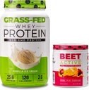 Nutrologija Grass Fed Whey Protein Powder, Podpira Lean Muscle Recovery & Performance, Vanilla Ice Cream Flavor (28 Serving) Beet Active, Natural Pred-workout Powder, Passion Fruit Flavor (