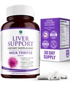 Jetrna podpora - Detox & Cleanse dodatek (Vegetarian) - Napredno naravno Jetrno zdravje Formula, ki združuje mleko Thistle, Selen, Kurkumin, Vitamin B12, Vitamin C, Alfa Lipoic Acid, N Acetil Cistein, Magnezij, Tavrin, in več - 30 dan dobave