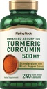 Piping Rock Kurkumin Dodatek 500 mg 